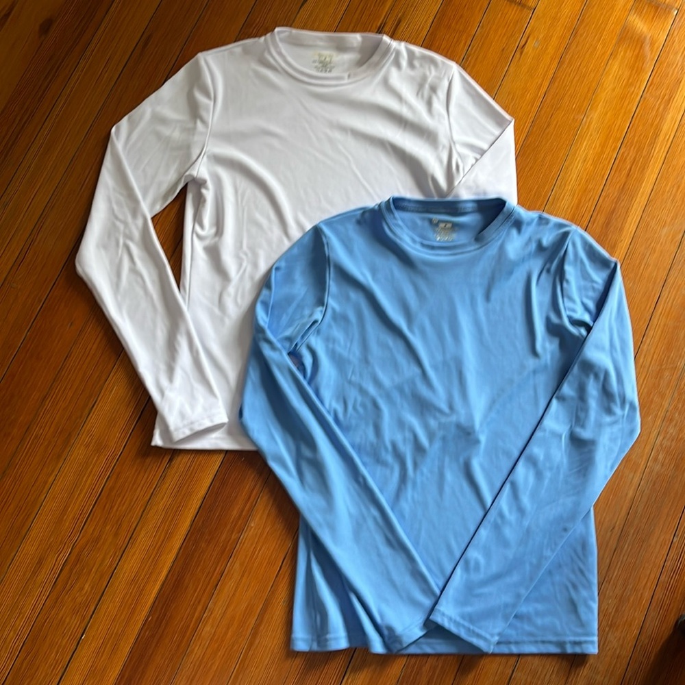 NOZONE UV Sun Protection Long Sleeved Shirts. 2 sized Medium.